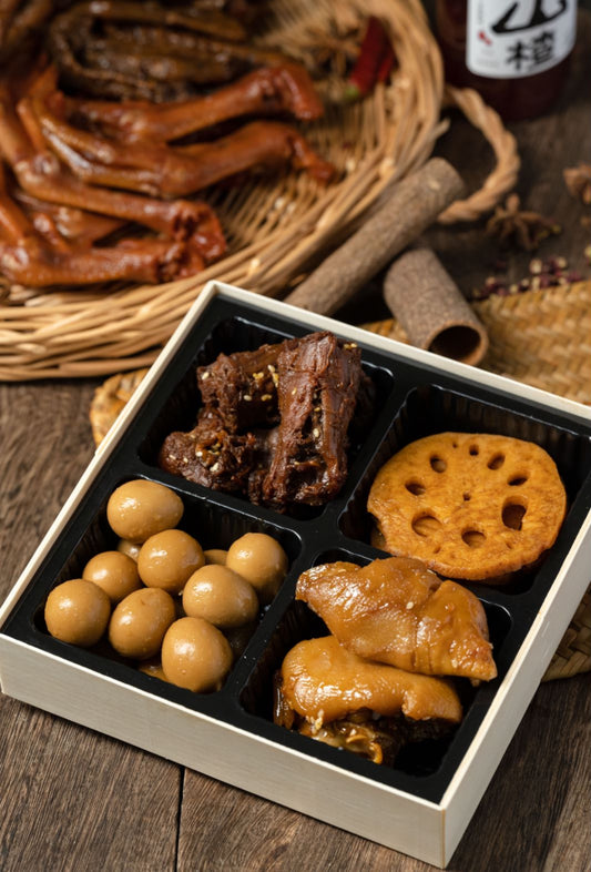 手作新鲜卤制-香卤四宫格 Fresh Braised Meaty Platter